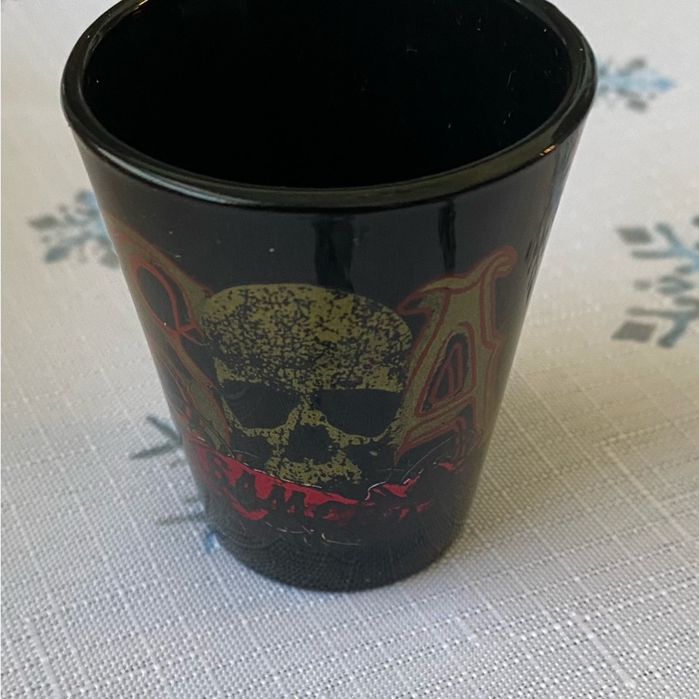 Sons of Anarchy Black Skull Shot Glass